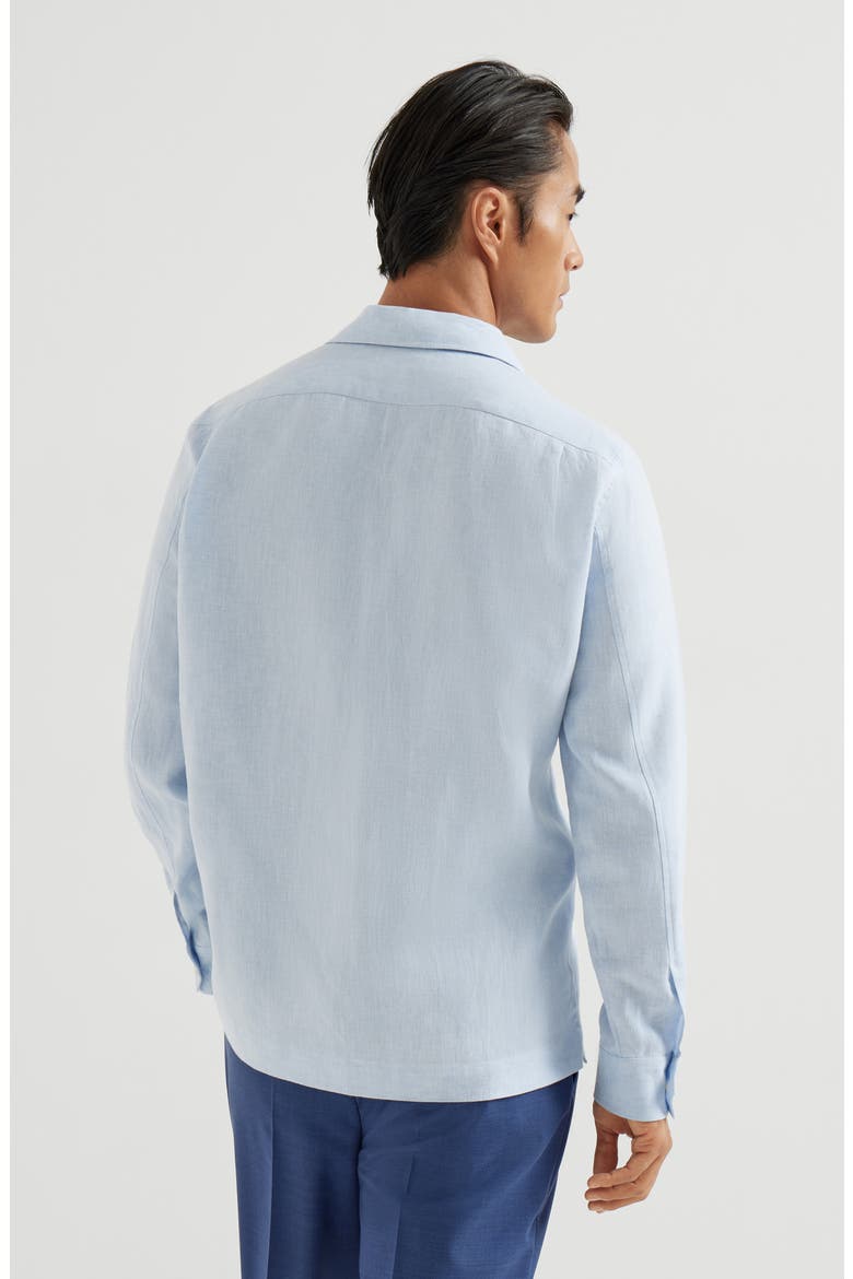Shirt with Crête details, Alternate, color, Azure