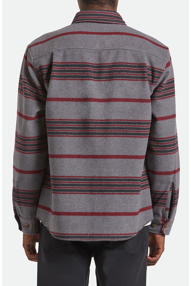 Altered Threads Stripe Fleece Button-Up Overshirt, Alternate, color, MULTI BLANKET STRIPE