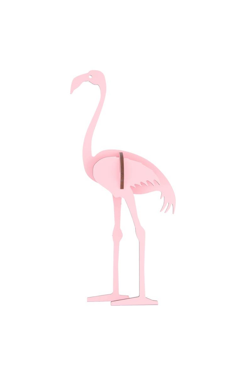 Little & Wood Woodlet Medium Flamingo Pink 3D Wooden Kitset, Alternate, color, Multicolored