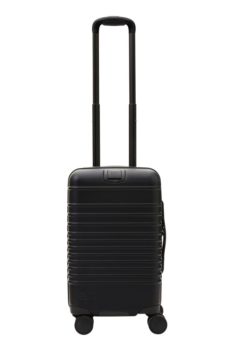 The Small International Carry-On Roller Suitcase, Main, color, ALL BLACK