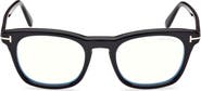 TOM FORD 50mm Square Blue Light Blocking Glasses