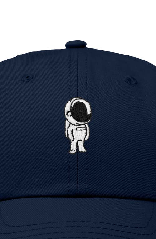Dalix Astronaut Embroidered Space Hat In Navy Blue