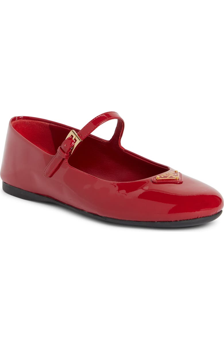 Prada Ballerine Mary Jane Flat, Main, color,