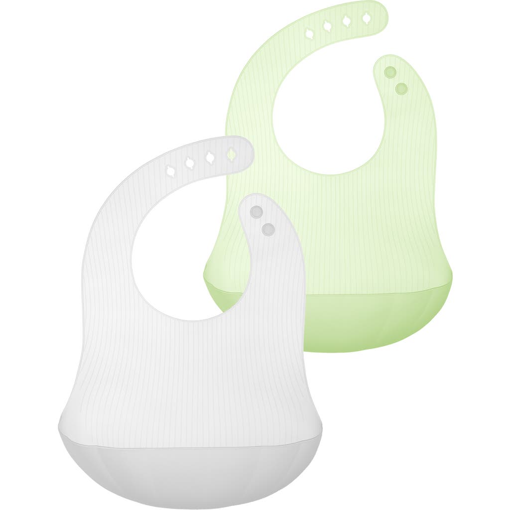 OLABABY OLABABY 2-PACK SILICONE BIBS