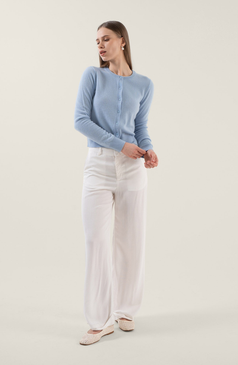 Sadie Cashmere Crew Cardigan
