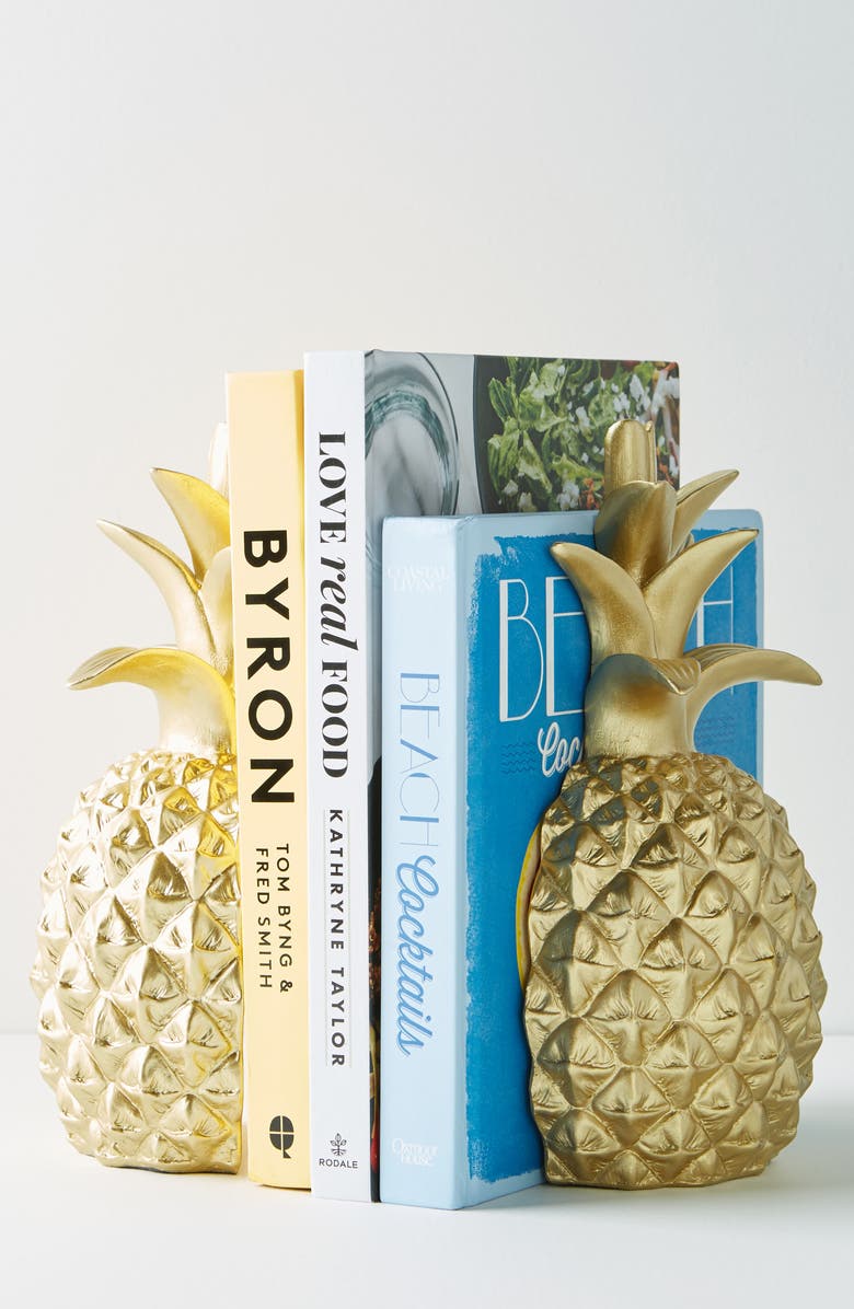 Anthropologie Home Anthropologie Pineapple Bookends, Alternate, color,