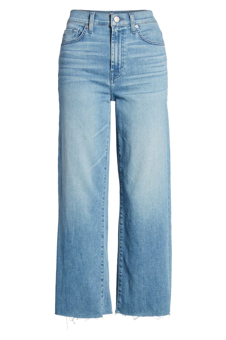 Alexa Cutoff Hem Crop Wide Leg Jeans, Alternate, color, BONAVENTURE