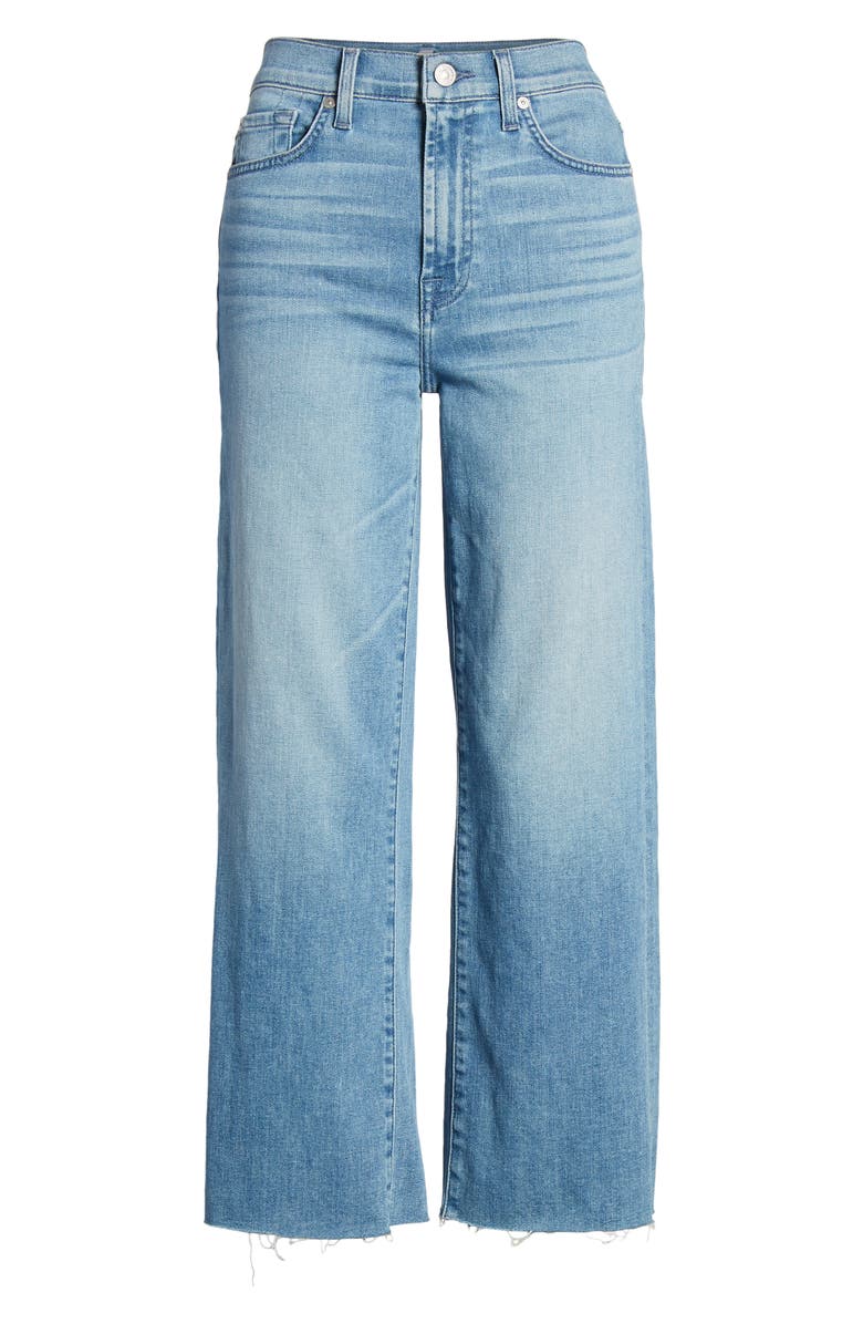 7 For All Mankind <sup>®</sup> Alexa Cutoff Hem Crop Wide Leg Jeans, Alternate, color,