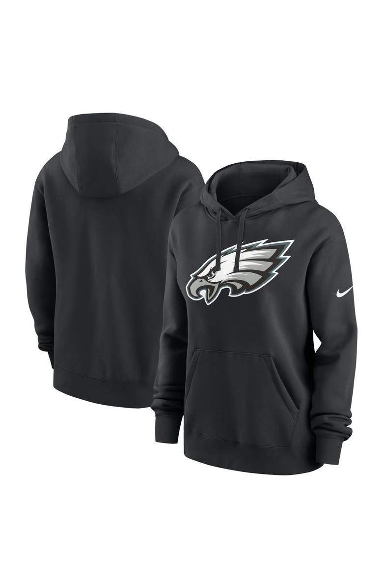 Nike Women's Nike Black Philadelphia Eagles Team Logo Club Fleece Pullover Hoodie, Alternate, color,
