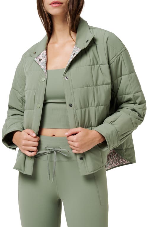 Travismathew Marin Quilted Jacket In Green