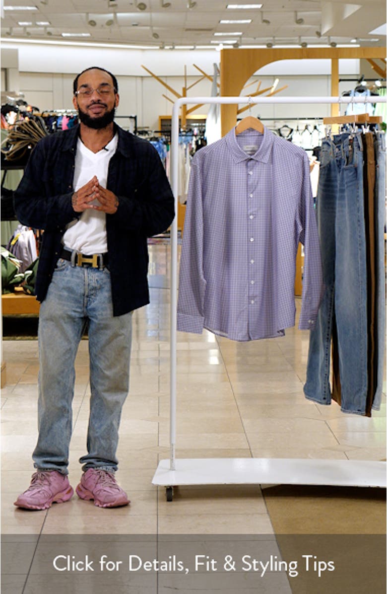 James OoohCotton<sup>®</sup> Checker Button-Up Shirt, sales video thumbnail