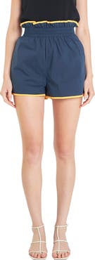 English Factory Contrast Paperbag Cotton Shorts