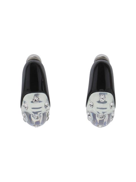 Fargo Rhinestone Large Hoop Earrings