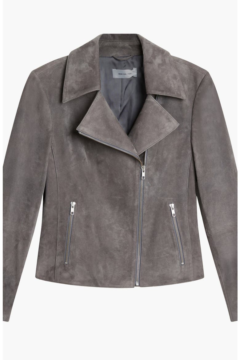 Lexi Suede Jacket, Alternate, color, Washed Grey