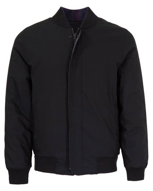 Lords Of Harlech Jenkin Reversible Bomber Jacket In Black