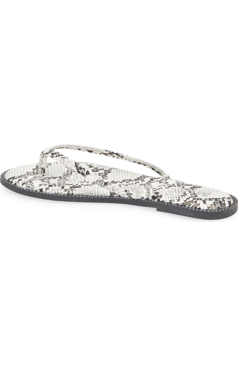 MIA Aster Flip Flop, Alternate, color, White Snake Emobossed