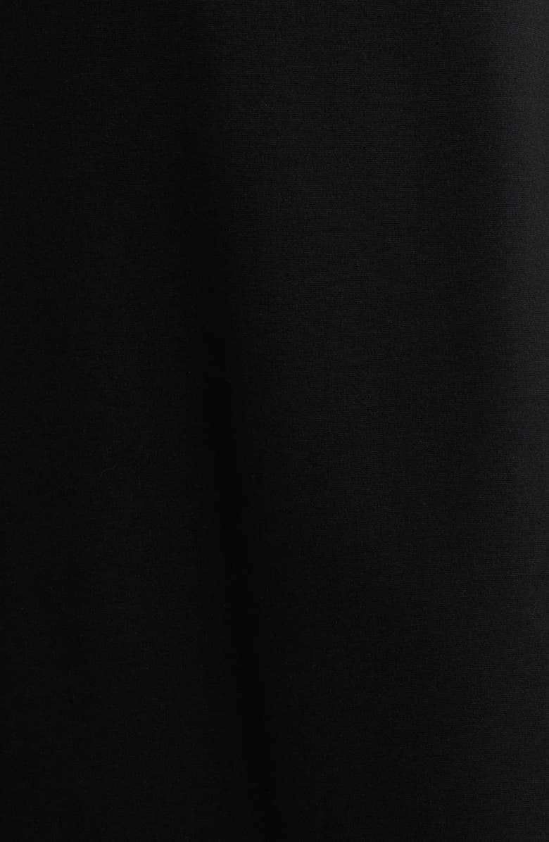 Anne Klein Stripe Bodice Belted Midi Dress, Alternate, color, Anne Black/ White Dove