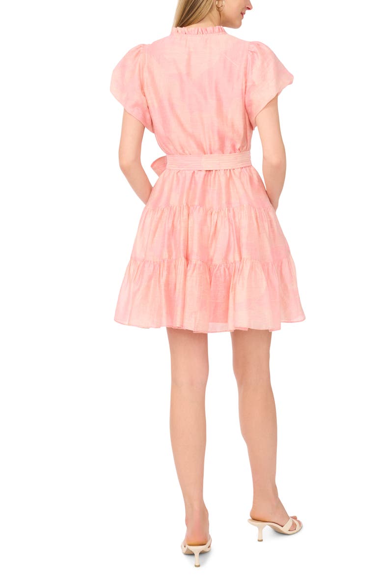 Tie Waist Tiered Ruffle Dress, Alternate, color, SUMMER ROSE