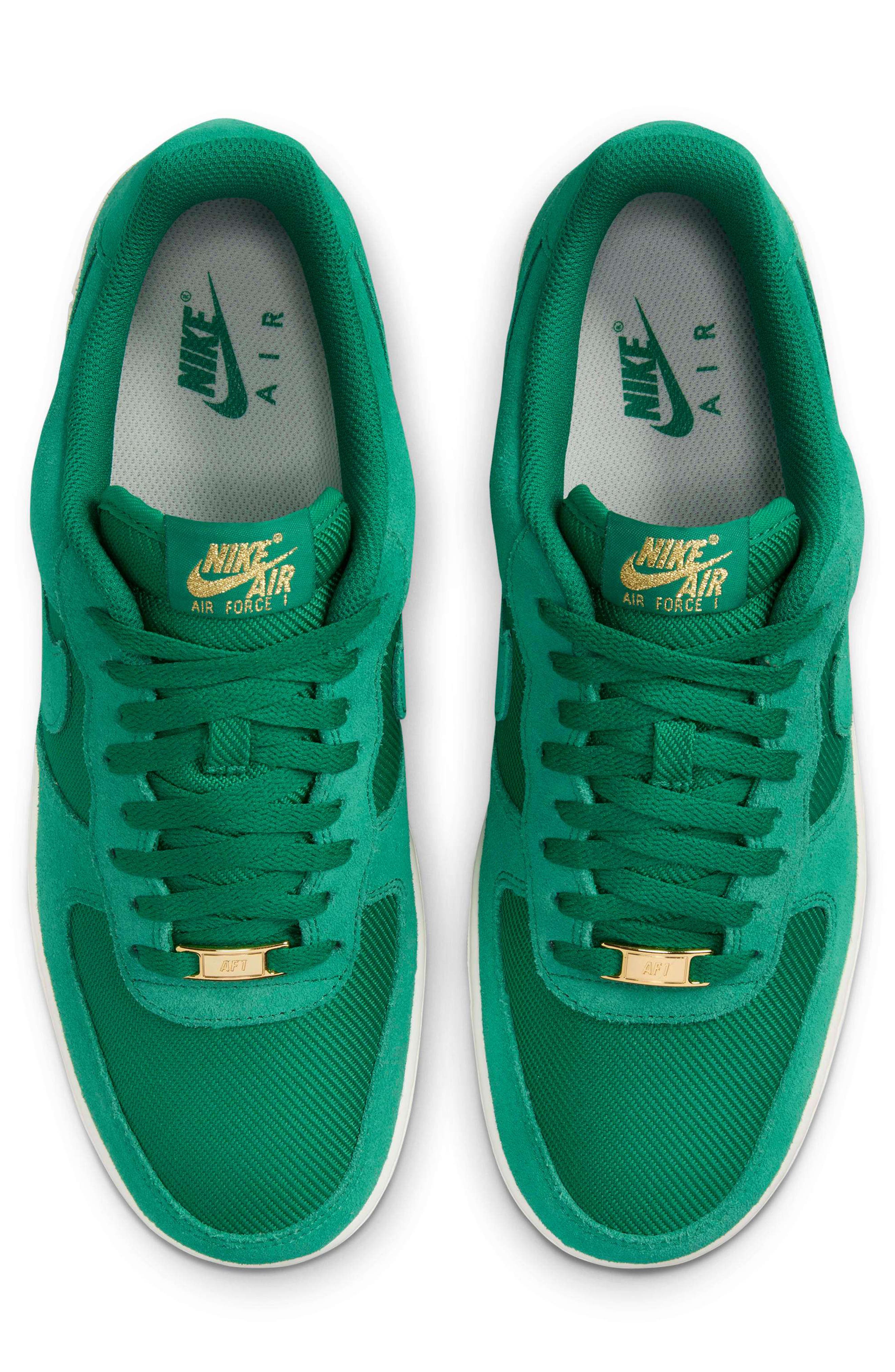 Air Force 1 '07 LV8 Basketball Sneaker, Alternate, color, MALACHITE/ PALE IVORY/ GOLD