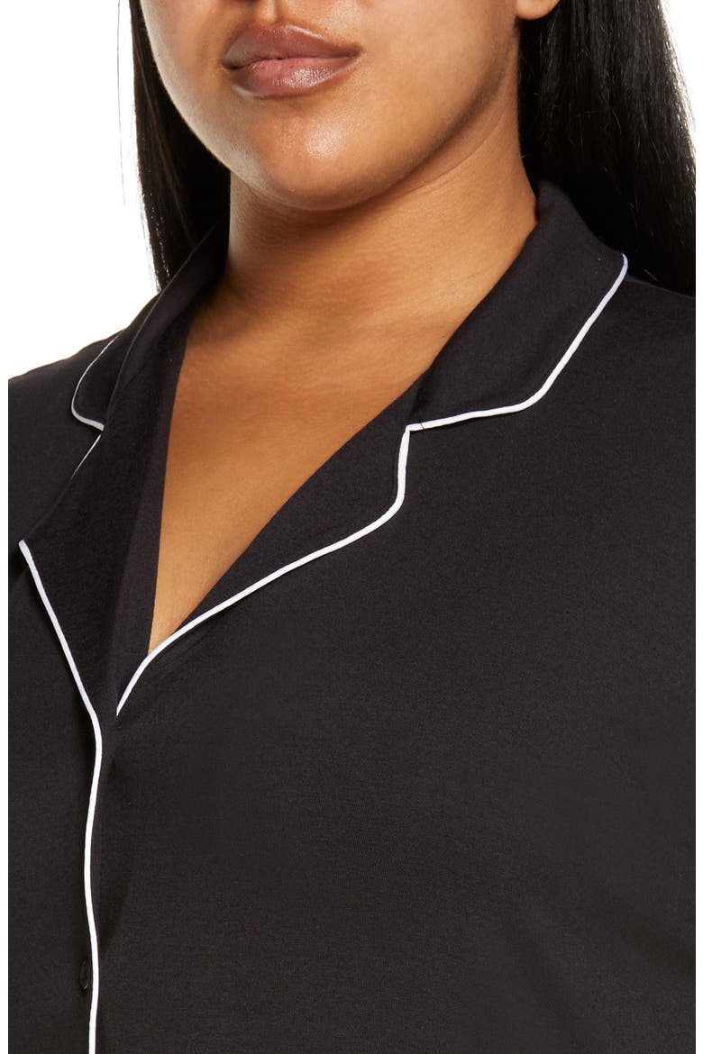 Moonlight Eco Knit Pajamas, Alternate, color, BLACK