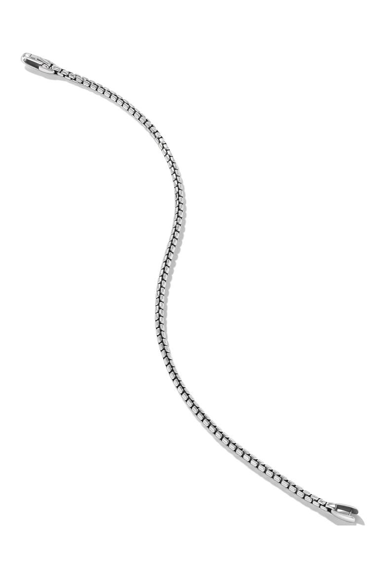 Box Chain Bracelet, Alternate, color, STERLING SILVER