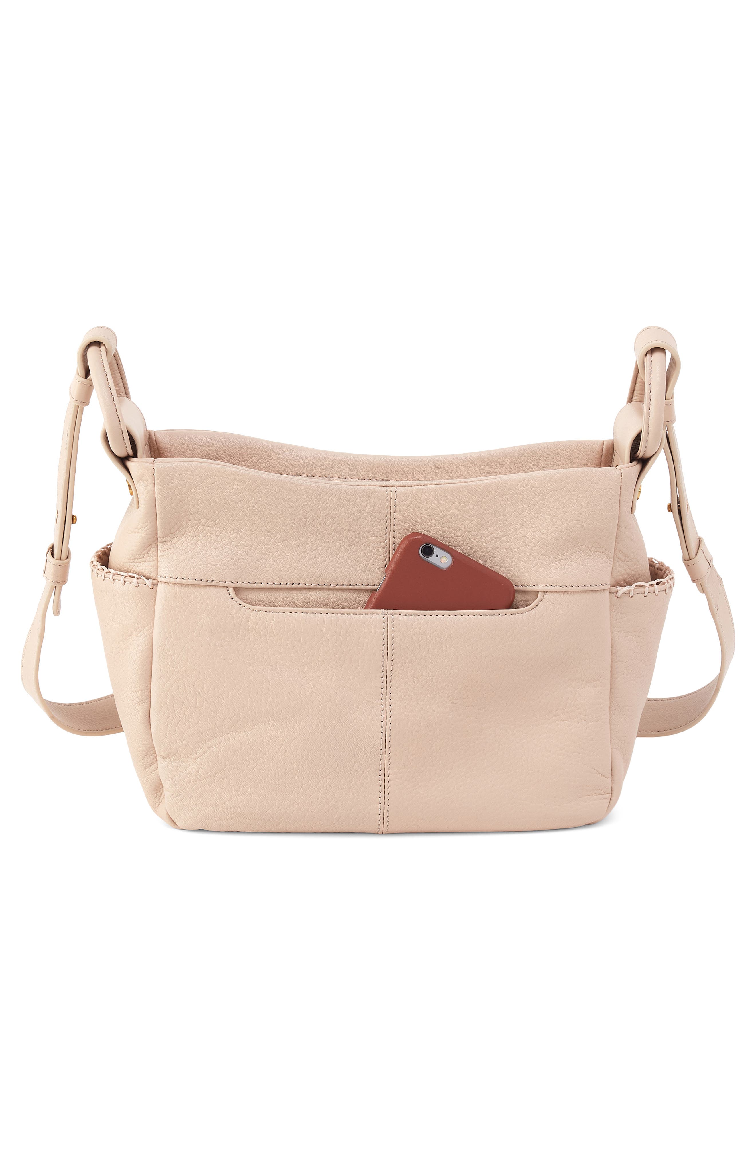 HOBO Sheila Leather Crossbody Bag, Alternate, color, Stonewash
