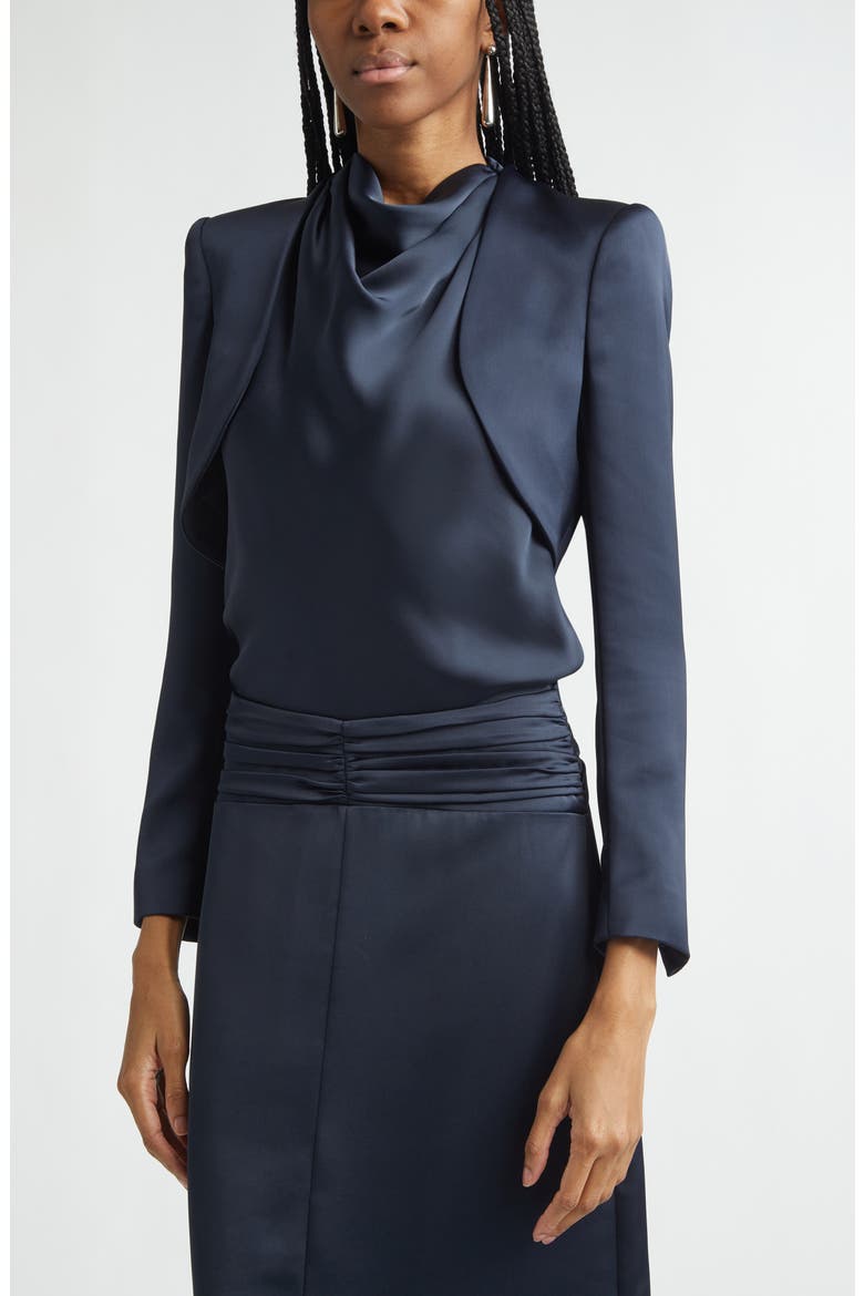 Gia Bolero Jacket, Alternate, color, NAVY