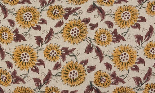 Roselli Trading Company Field Of Flowers Throw Pillow In Yellow Multi