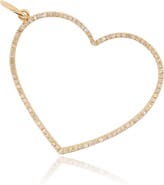 The Lovery Fine Jewelry Open Diamond Heart Charm
