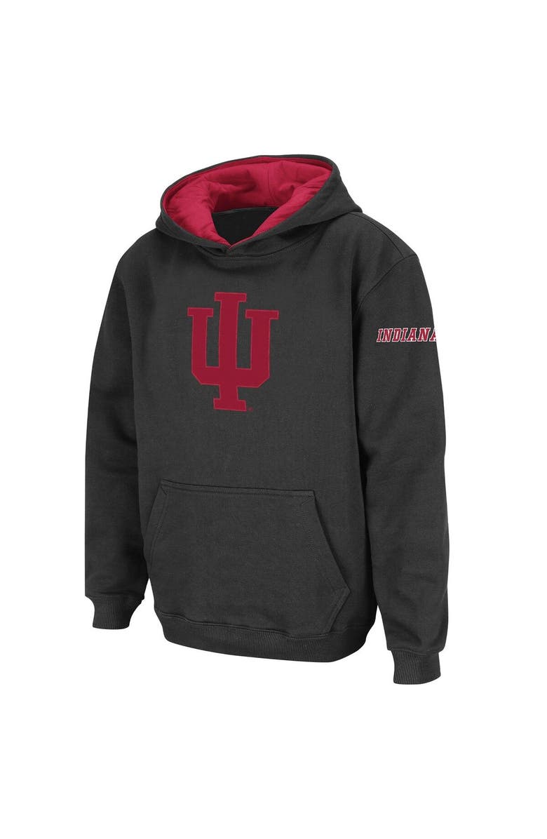 STADIUM ATHLETIC Youth Stadium Athletic Charcoal Indiana Hoosiers Big Logo Pullover Hoodie, Main, color, Charcoal