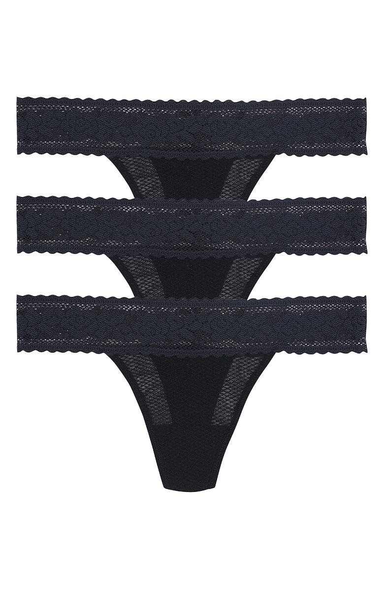 Commando 3-Pack Lace Thongs, Main, color, 