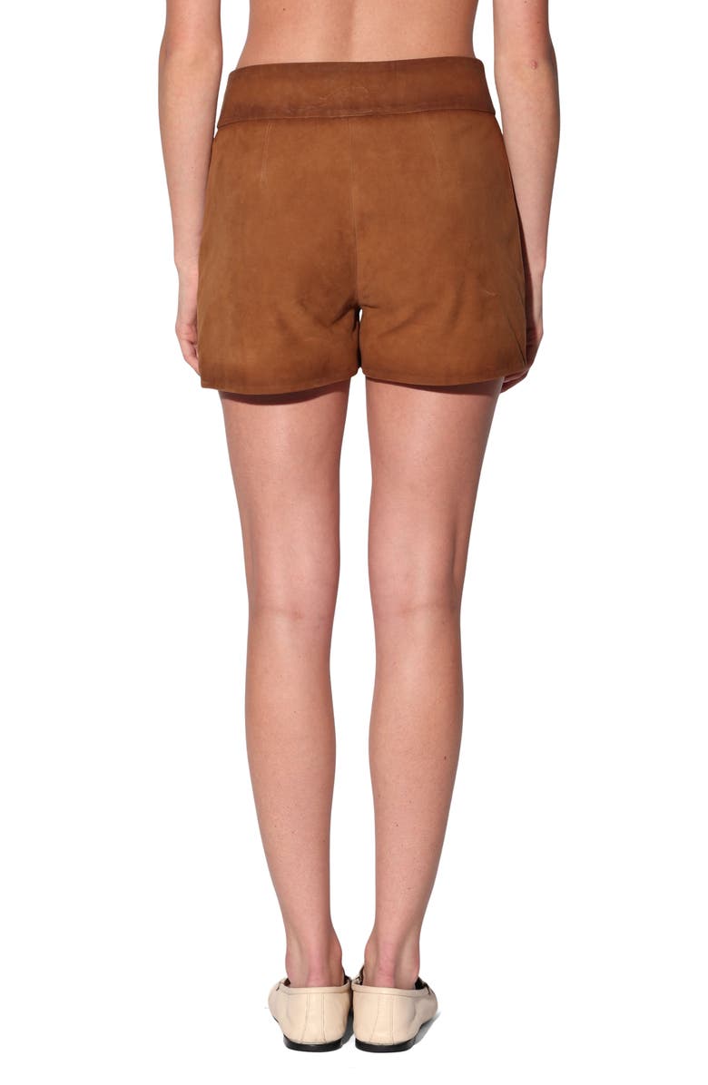 Walter Baker Kendra High Waist Shorts, Alternate, color, Oak Suede