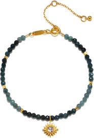 Satya Jewelry Channeling Wisdom Sapphire Starburst Beaded Bracelet
