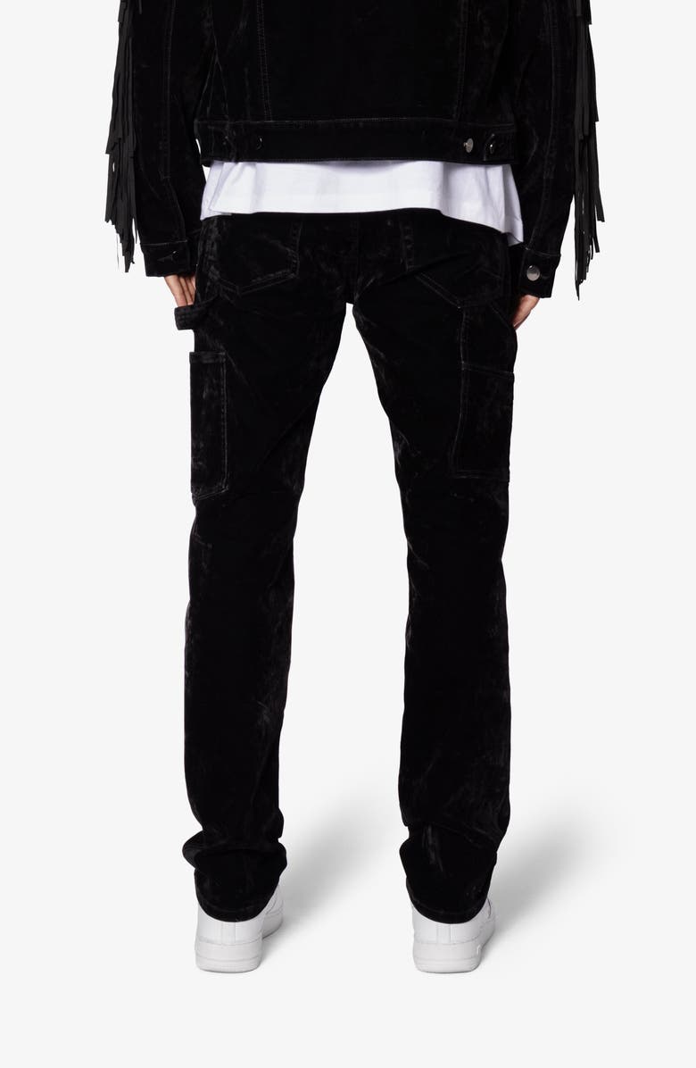 mnml D700 Flocked Railroad Straight Leg Jeans, Alternate, color, 