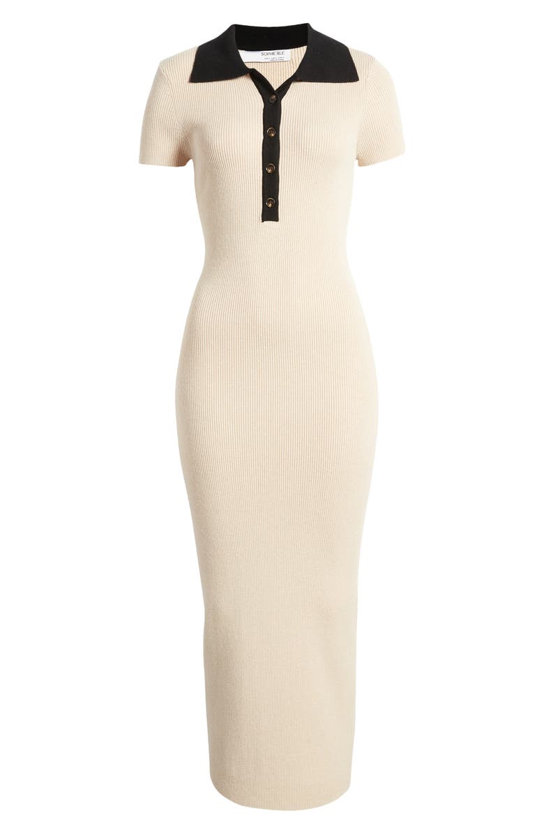 Sophie Rue Collared Rib Knit Dress, Alternate, color,