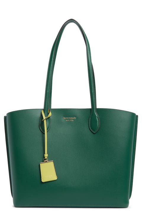 suite leather tote