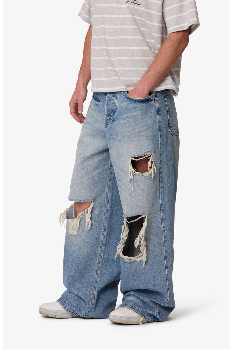 Blowout Rave Ripped Jeans, Alternate, color, WESTERN BLUE