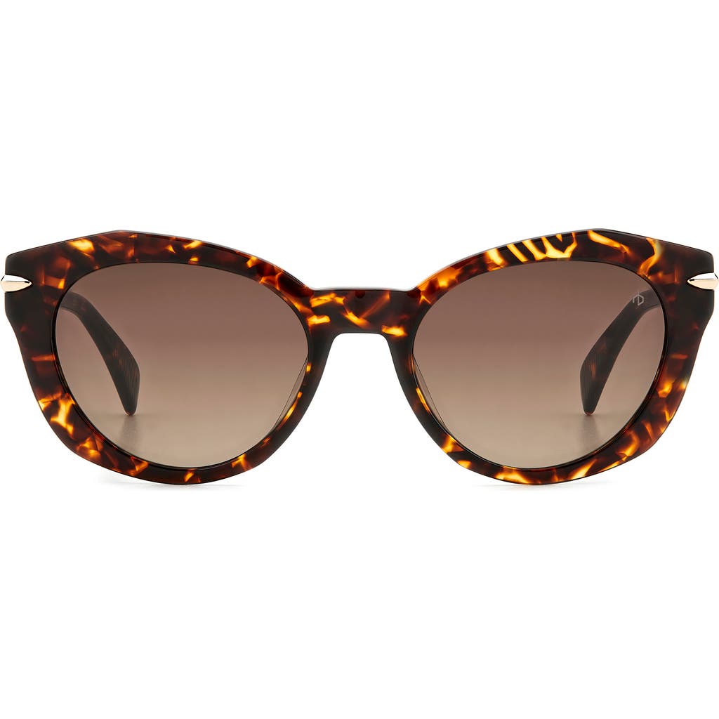 Rag & Bone 53mm Cat Eye Sunglasses In Brown