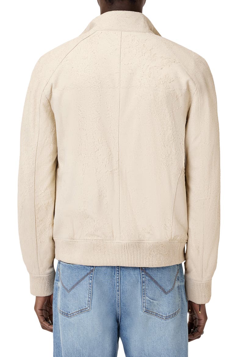 Nathan Distressed Suede Bomber Jacket, Alternate, color, SALT