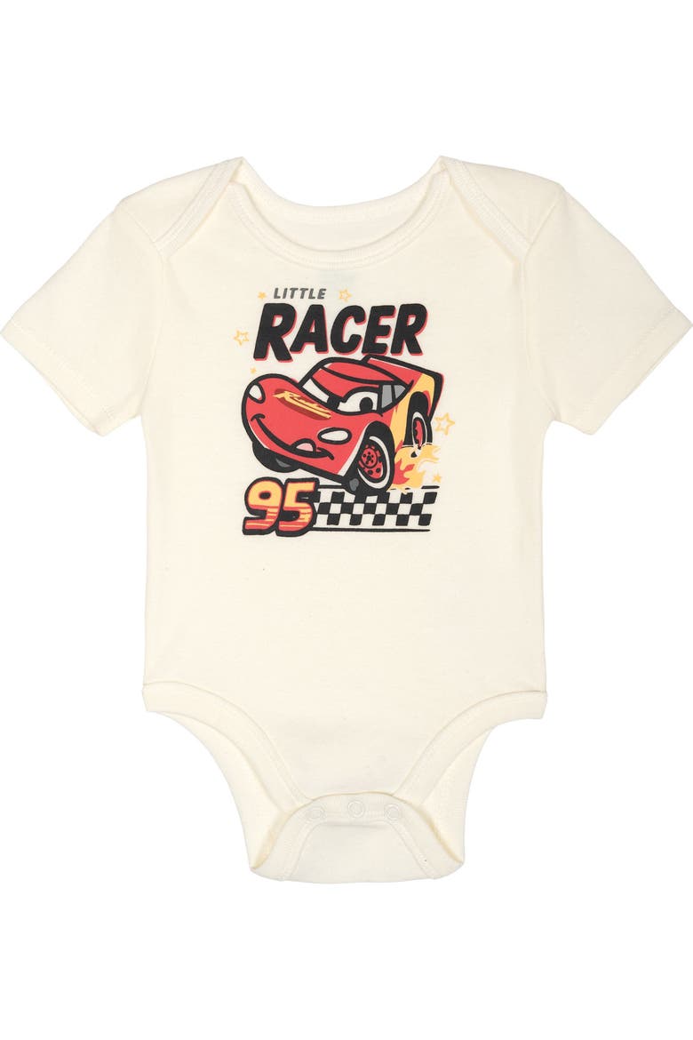 Pixar New Baby 3-piece Bodysuit Pants And Hat Set (baby), Alternate, color, McQueen Tusk Grey