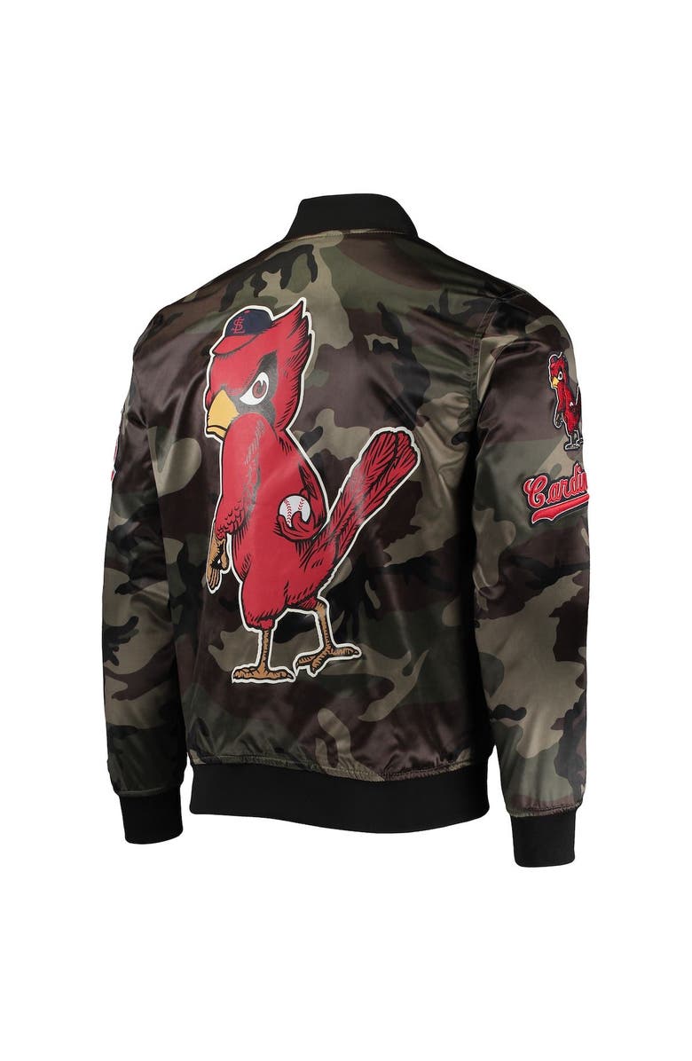 PRO STANDARD Men's Pro Standard Camo St. Louis Cardinals Satin Full-Snap Jacket, Alternate, color, Camo
