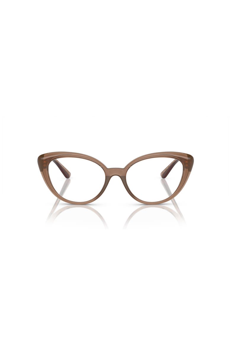 53mm Oval optical glasses, Alternate, color, Brown