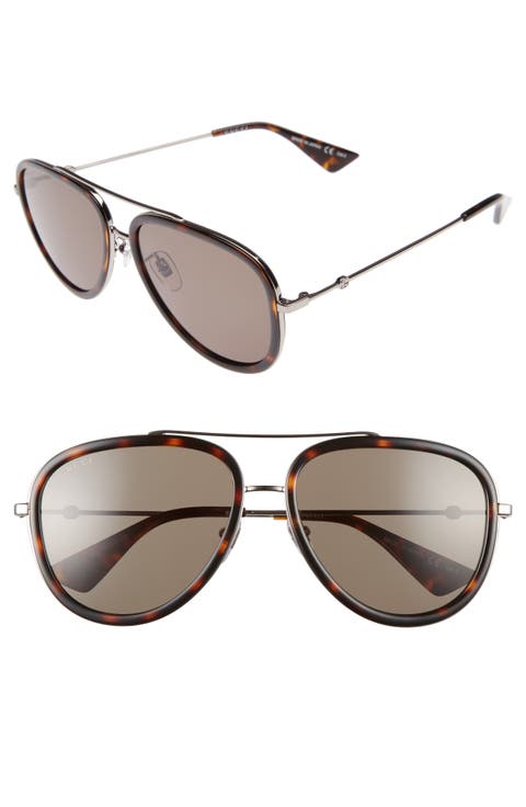 57mm Aviator Sunglasses