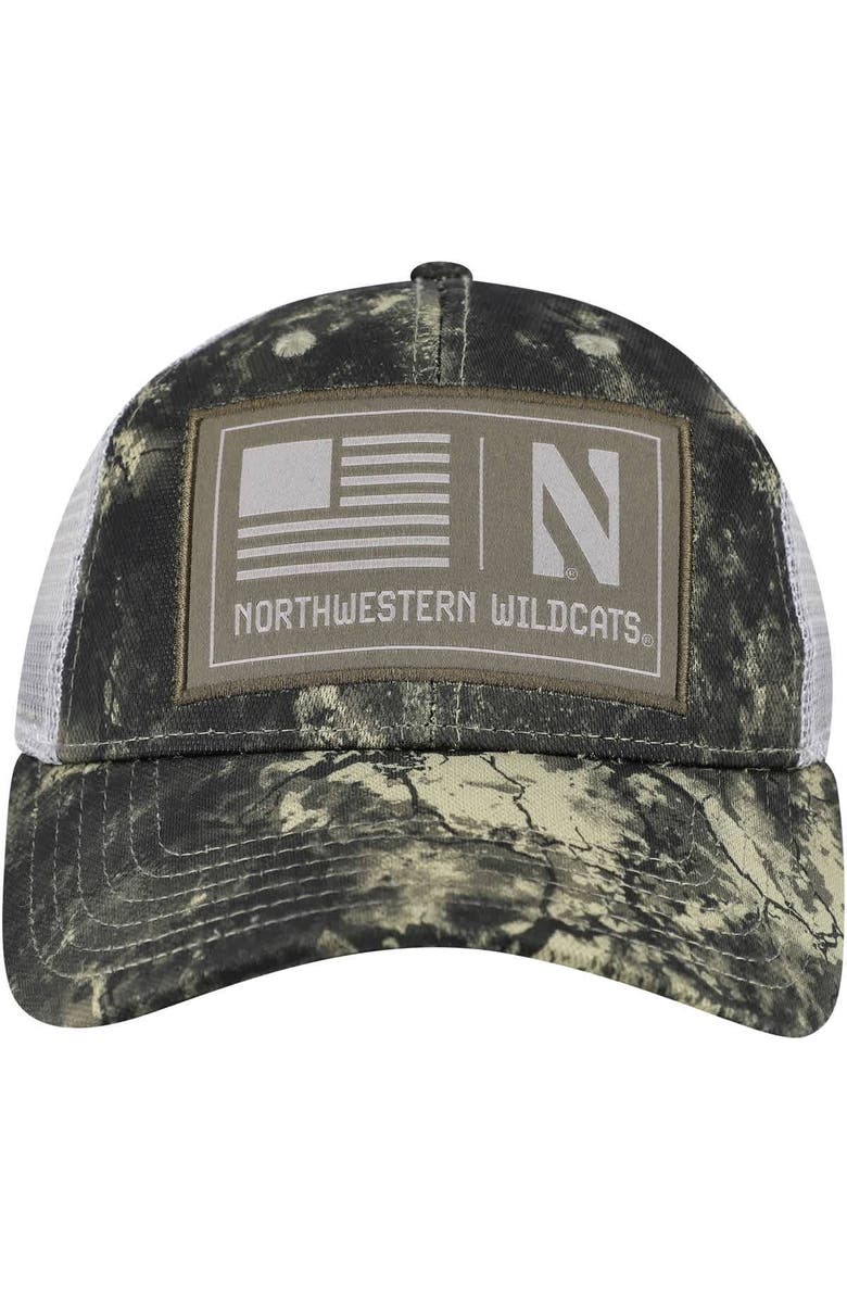 Under Armour Men's Under Armour Camo Northwestern Wildcats Freedom Collection Blitzing Performance Trucker Hat, Alternate, color, Camo