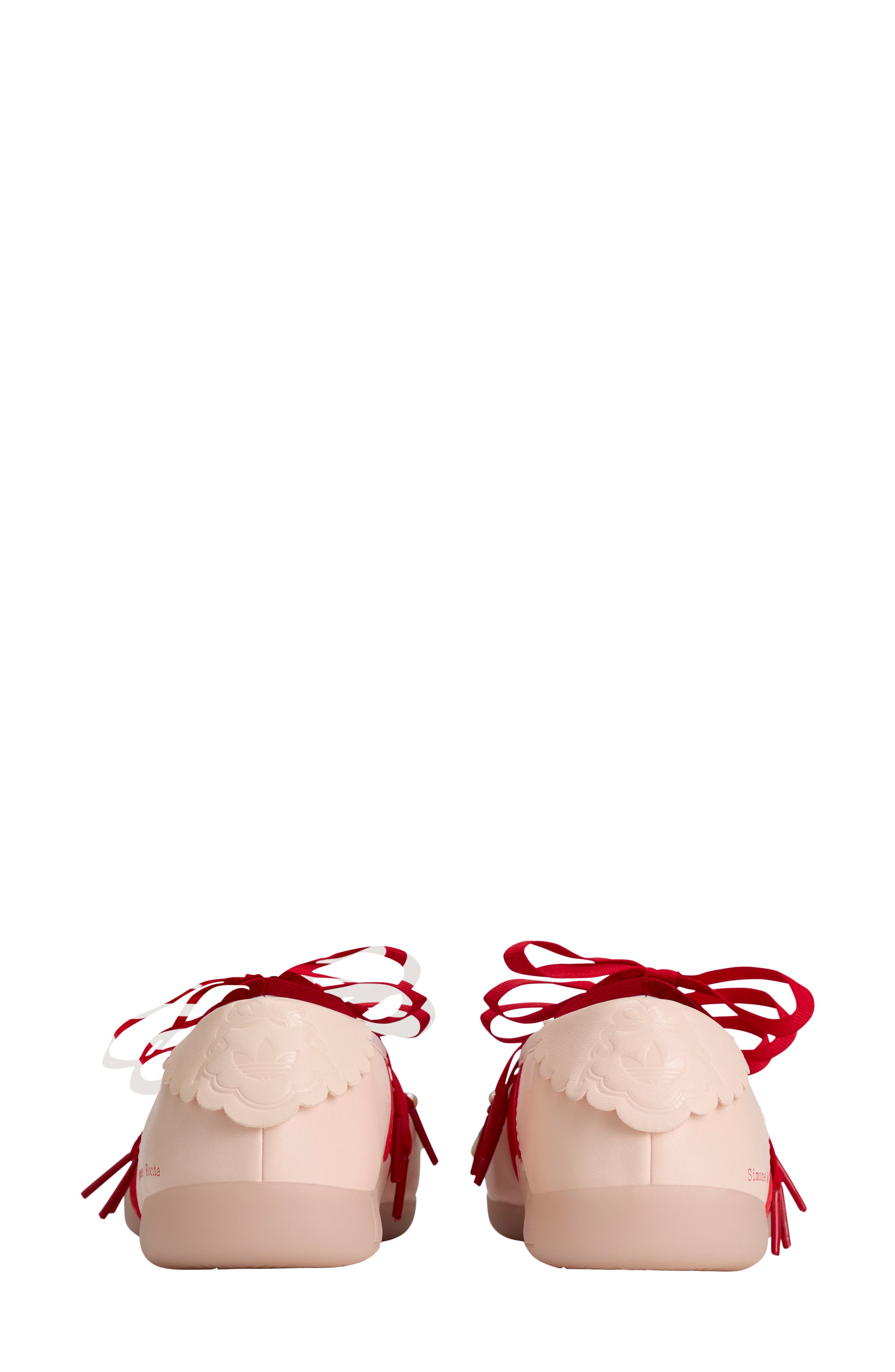 x Simone Rocha Taekwondo Leather Ballerina Flat, Alternate, color, PINK TINT