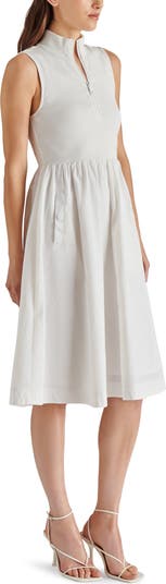 Berlin Sleeveless Half-Zip A-Line Dress