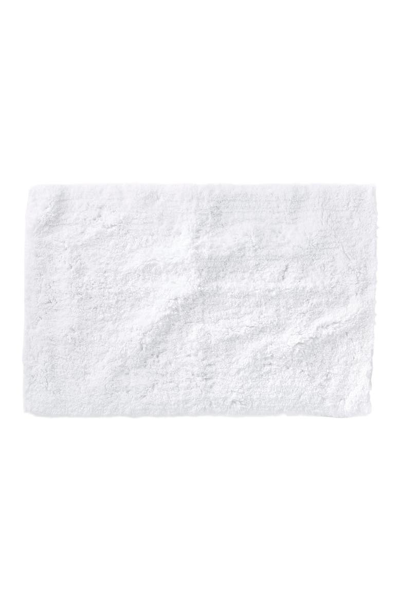 Organic Cotton Shag Bath Mat, Main, color, ALPINE WHITE
