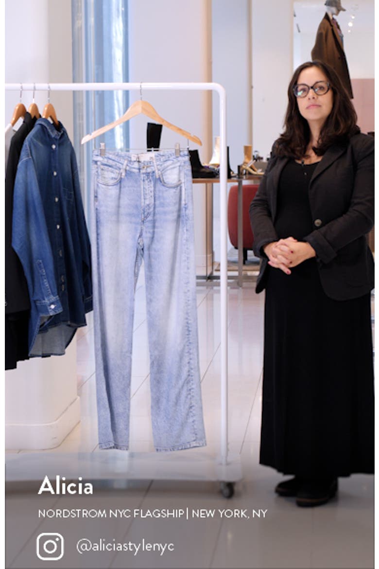 Alex Liquid High Waist Straight Leg Tromp L'oeil Pants video
