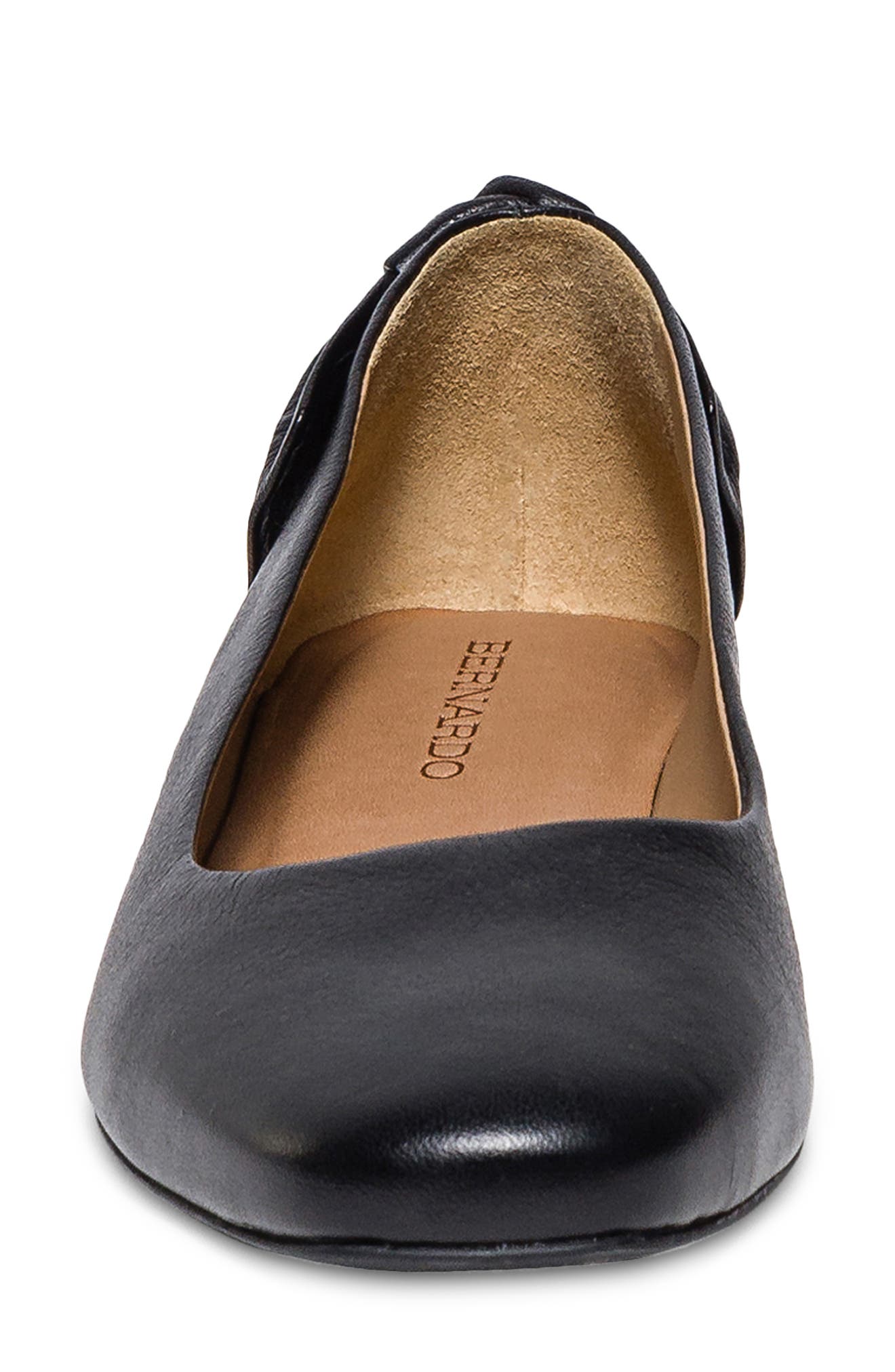 Bernardo Footwear Eloisa Flat, Alternate, color, Black Tumbled Calf