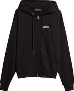 AMIRI Relaxed Cotton French Terry Zip-Up Hoodie